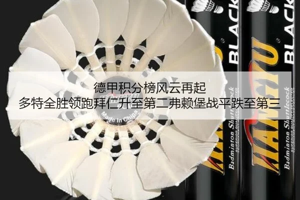 德甲积分榜风云再起 多特全胜领跑拜仁升至第二弗赖堡战平跌至第三